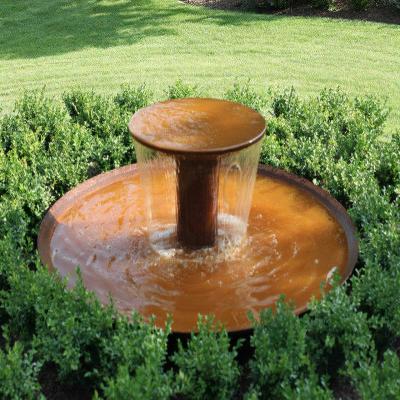 China Hot selling CLASSIC synthetic corten steel water fountain, music metal water frame, corten steel water features for sale