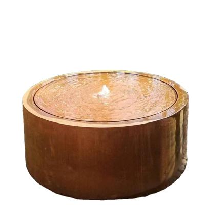 China CLASSIC Outdoor Metal Water Fountain Tall Decorative Water Landscape, Corten Steel Water Features for sale