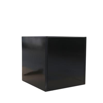 China Modern Custom Black Powder Coated Aluminum Assembled Flowerpot Planter Box Saves Transport Space for sale