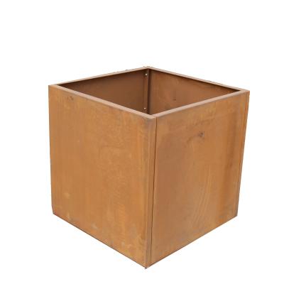 China FLOORING hot sale corten steel flower pot planter for sale