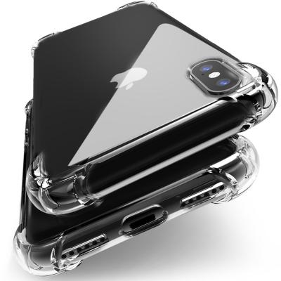 China Soft Transparent Shockproof TPU Case Airbag Shockproof Case For iPhone Xs/XR/XS Max/11 pro Max Crystal Clear Shockproof Case for sale