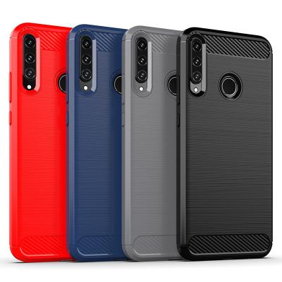 China Carbon Fiber TPU Shockproof Case For Huawei P40 LIte Carbon Fiber Phone Case For Huawei P40 Lite E Y7P P40 pro for sale