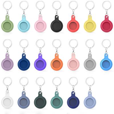 China 2021 Anti-drop Key Chain Airtag Cover For Apple Airtag GPS Silicone Air Tag Wholesale Cheap Protective Airtag Case Anti-lost for sale