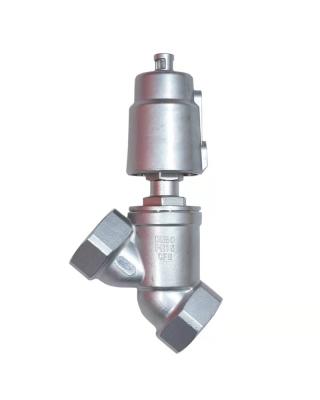 China DN32 Stainless Steel Air Hole 80 Gauge Single Cylinder Threaded Stainless Steel Precision Casting Air Hole Angle Valve for sale