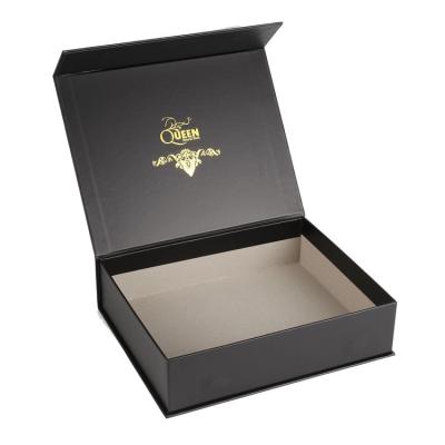 China Recycled Materials China Custom Luxury Book Shaped Rigid Paper Packaging Magnetic Gift Boxes With EVA Foam Insert for sale