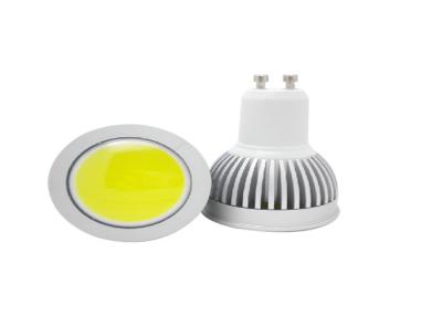 China 50 × 55MM Epistar 3W COB MR16 LED Spotlight / Bulb 240LM Bulb With Glass Lamp Shade for sale