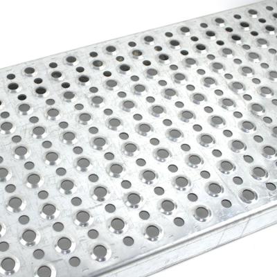 China Aluminum Anti Slip Safety Grating Anti Skid Perforated Plate for sale