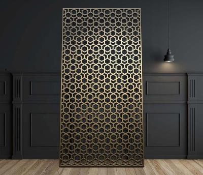 China Plain Weave Customized Modern Home Decor Laser Cut Metal Screen Room Divider For Sale for sale