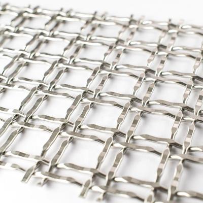 China Decorative Metal Woven Mesh For Space Divider Architectural Woven Wire Metal Stainless Steel Mesh For Cabinets Furniture for sale