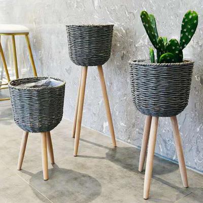 China Modern Classic Style Indoor Office Floor Plant Flower Stand Decorative Succulent Pots For Home Decor for sale