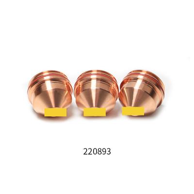 China Maxpro200 plasma copper high quality cutting plasma nozzle 220893 consumable nozzle 130A for Maxpro200 torch for sale