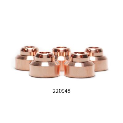 China High Quality Copper Plasma Cutting Consumable 45A FineCut Shield Plasma Ohmic Shield 220948 For Powermax105 Torch for sale