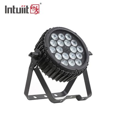 China High Power Aluminum LED Par Can Stage Lights 18pcs 3W Slim Stage Lighting Par for sale