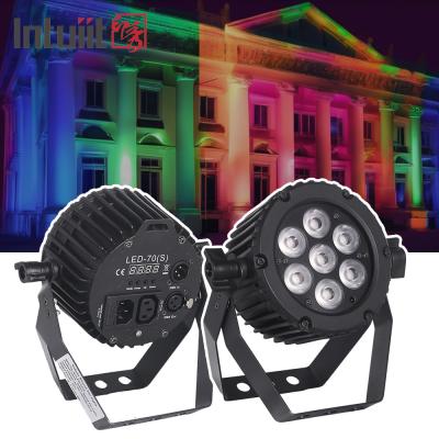 China 22W Aluminum LED Par Lights DMX 512 Party Club Disco Lighting RGBW 3in1 LED Par Can Stage Lights for sale