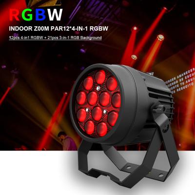 China Aluminium legering LED Flat Par 12x10W RGBW 4in1 DMX512 voor Discos Party Stage Wedding Concert Theater Effect Lighting Te koop