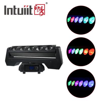 China 5x40W RGBW Moving Head Rotating Light Bar Professional Stage Lighting 4in1 Club Stage Bar Performance Moving Head Light for sale