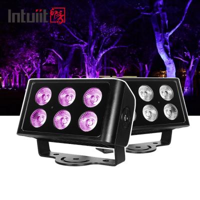 Chine IP65 imperméable à l'eau 6x5W RGBW 4 en 1 LED Flood Light DMX Control Plane Spot Light Background Stain DJ Disco Scene Lighting à vendre