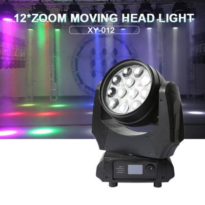 China 12x10W LED Waschbewegungslicht für Theater Party Zoom Waschlicht Waschbewegungslicht zu verkaufen