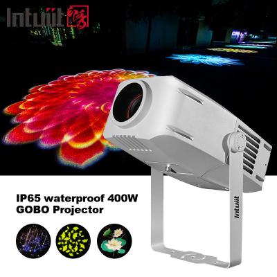 China IP65 400W Proyector LED Gobo Proyector de luz promocional a prueba de agua Proyector de luz LED exterior Proyector de luz Logotipo en venta