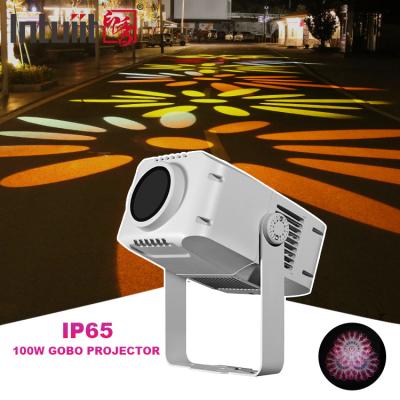 China Outdoor Waterproof 100W Led Custom Logo Projector Light Rotary Image Customized Advertising Gobo Projector for sale