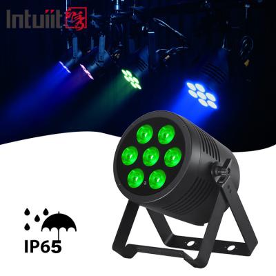 China RGBWA UV 6 en 1 impermeable 7x20W Par luz impermeable LED Par luz exterior IP65 Par luz DJ escenario en venta