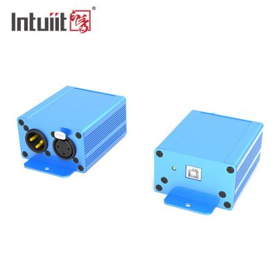 Chine Boîte en aluminium de transformateur du signal DMX512 liée avec l'ordinateur à vendre