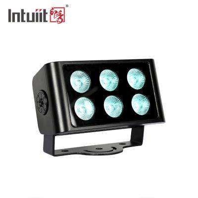 China IP65 DMX Outside 6*5W RGBW 40W LED Stage Flood Lights for sale