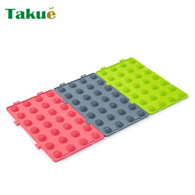 China Foot Puzzle Massage Mat Footprint Soft Rubber Product Cushioned Gymnastics Reflexology for sale