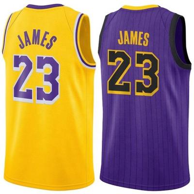 China 2019 Latest High Quality Custom Basketball Jersey 23 James Antibacterial Hot Cheap Jersey for sale