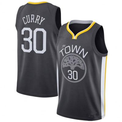 China 30 Stephen Curry Jersey Embroidery Custom Antibacterial Basketball Tank Top for sale