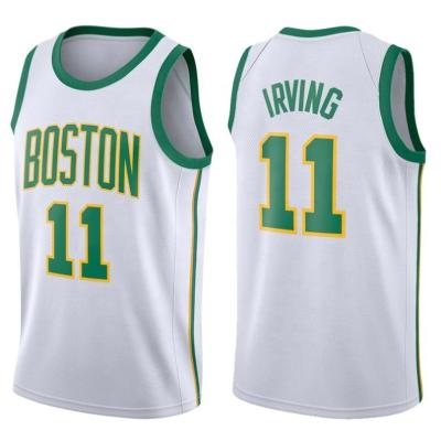 China Antibacterial Sublimation Stitched 11 Kyrie Irving 0 Jayson Tatum 2019 Mens Basketball Singlet Top Quality Sets for sale