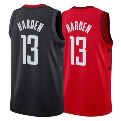 China The #13 Newest 2019 Antibacterial Embroidery Men's James Harden Black Basketball Jersey/Uniform for sale