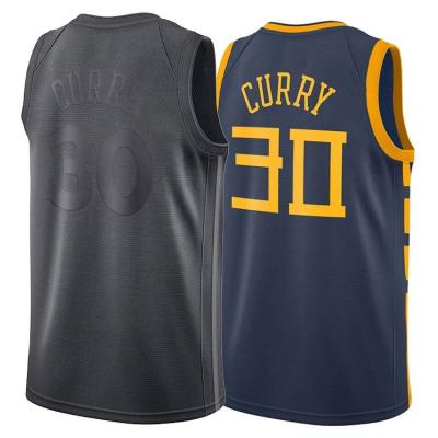 China Latest Design Antibacterial Embroidery Men's #30 Stephen Curry Custom Basketball Jerseys /Wear for sale