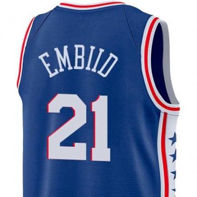 China Antibacterial embiid 21 Philadelphia Ben Simmons 25 Allen Iverson 3 joel's Jimmy Butler 23 basketball tank tops for sale