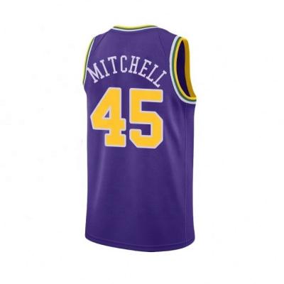 China 3 Ricky Rubio 45 Donovan Mitchell 27 Rudy Gobert 32 Karl Malone Men's Basketball Antibacterial Tank Top for sale