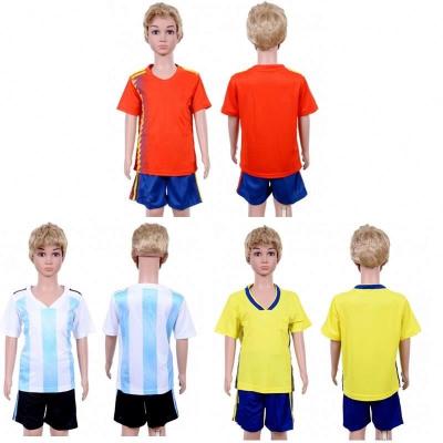 China Shirts & Wholesale 100% Sublimation Sports Team Polyester Kids Soccer Tank Top Set for sale