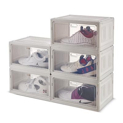 China Sustainable Hot Sale House Take Care Outdoor Living Room Organizer Heavy DutyTransparent Plastic Shoe Box Storage for sale