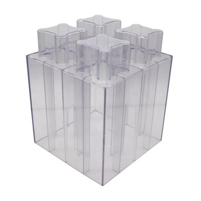 China Building Toy Decorative Event Party Led Lighting Transparent Block Wall Chair Table for sale