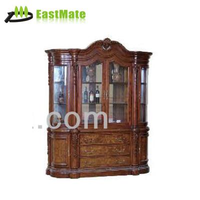 China Classic Living Room Solid Wood Wooden Cabinet With Wall Standing Cabinet Design (EMT-SKL21) for sale