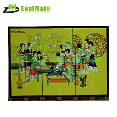 China Foldable Structure for Space Saving Chinese Ancient Character Screen (EMT-LP036) for sale