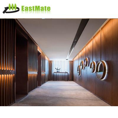 China Factory Price Hotel Modern Lobby Corridor Decorative Wooden Wall Panel for sale