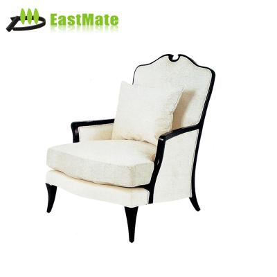 China Modern Hot Sale Hotel Simple Leisure Carved Sofa Set With White Foot Stool For Star Hotel for sale