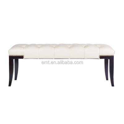 China Hotel bedroom solid wood bed end bench uphosltery stool and wooden sofa bench for sale