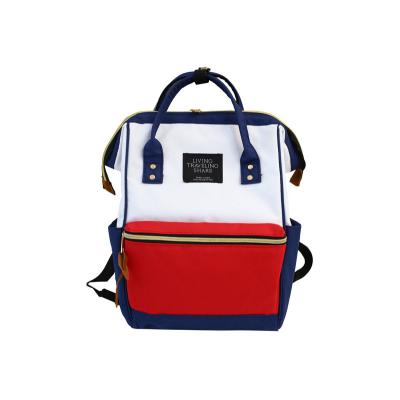 China 2022 Fashion Fashion Steel Wire Clip Patchwork Cheap Women Handbags Tote Bag Travel Backpack Student School Backpack Bags Custom Logo for sale