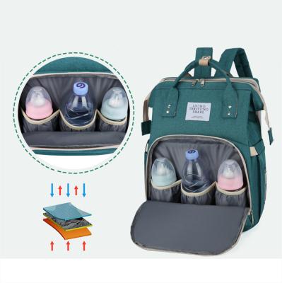 China With USB high quality maternidad de mochila diaper backpack with new changing bed diaper backpack with USB for sale