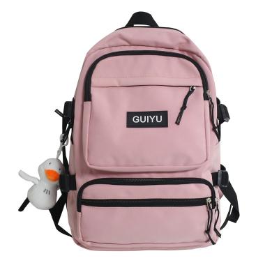 China New Cartoon Anti-theft Duck Hanging School Bag For Girls And Boys Instruct Middle School Student Cute Women Multiple Back Bags Large Capacity for sale