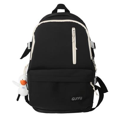 China 2022 fashion backpack high quality wholesale waterproof custom made nylon school bag anti-theft for students instruct bags for teenagers for sale