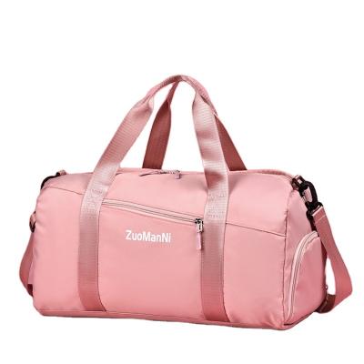 China Wholesale Anti-theft Fitness Bag Weekend Compartment Yoga Bag Grid Light Weight With Shoes Travel Bag for sale