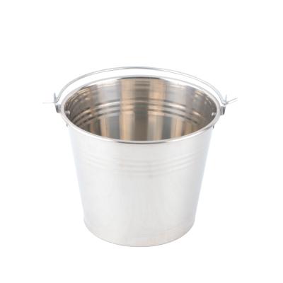 China Yuantai RTS 201 Stainless Steel Water Bucket Viable Hot Selling Nonmagnetic Ice Bucket for sale