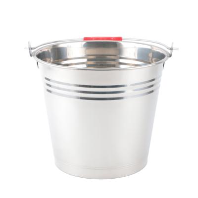 China Yuantai OEM/ODM 201 stainless steel thickening water bucket viable high quality ice bucket for sale